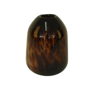 Amber Art Glass Vase