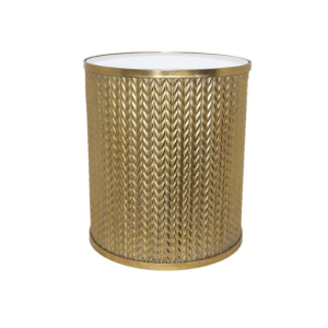 RIBBED METAL TABLE 52CM