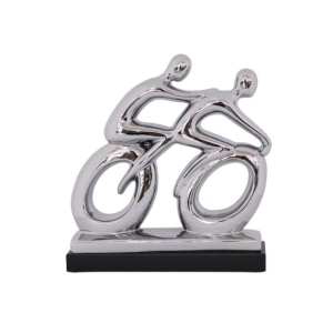 SILVER CYCLIST 30CM